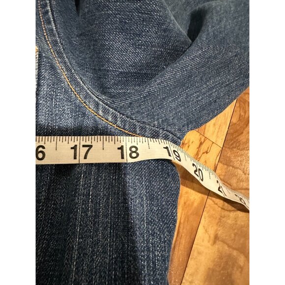 Vintage‎ Tommy Hilfiger BEAUTIFUL Denim Jacket with Nautical Patch size L (#374) - Picture 4 of 15